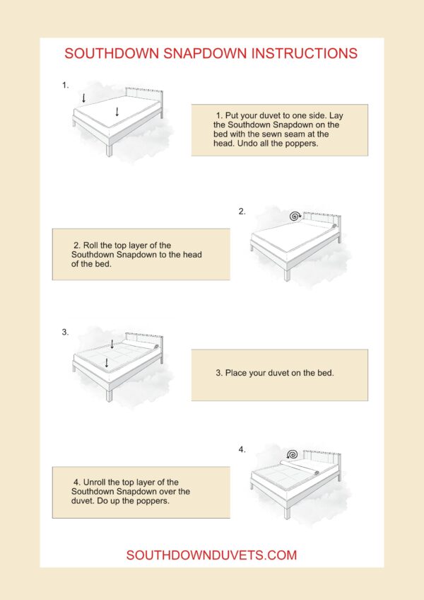Snapdown Duvet Cover Instructions