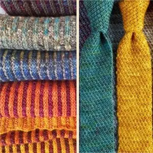 Around The Body woollen knitted ties