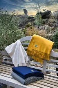 Around The Home coloured wool blankets